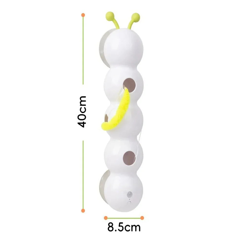 Interactive Cat Stick Auto Swing Wake-Up Intelligent Sensing Feather Prey Toy